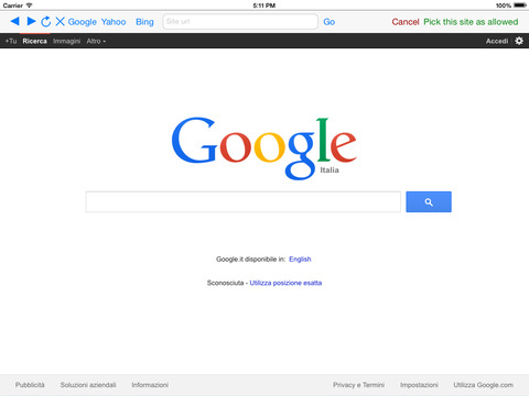 bloccare siti per adulti ipad