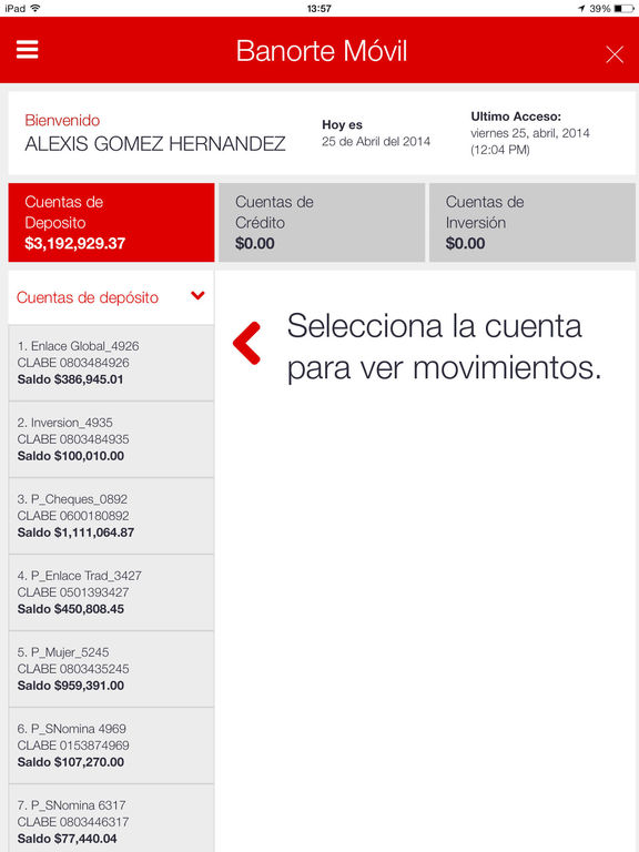 Captura de pantalla del iPad 2