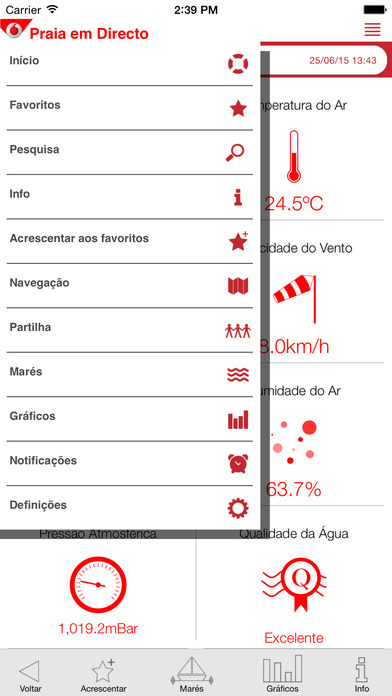 Captura de ecrã do iPhone 2