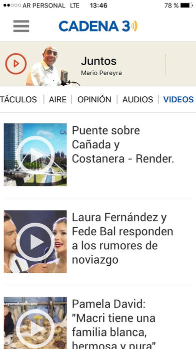 Captura de pantalla del iPhone 3