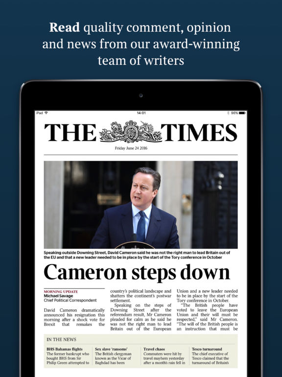 The Times & The Sunday Times: World News & Sportsのおすすめ画像1