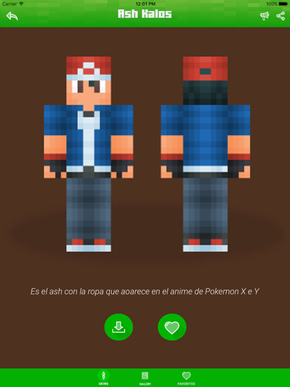 minecraft pe skins pokemon