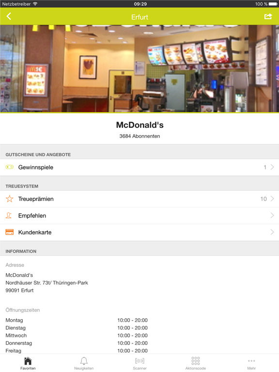 Mc donalds app coupons werden nicht angezeigt