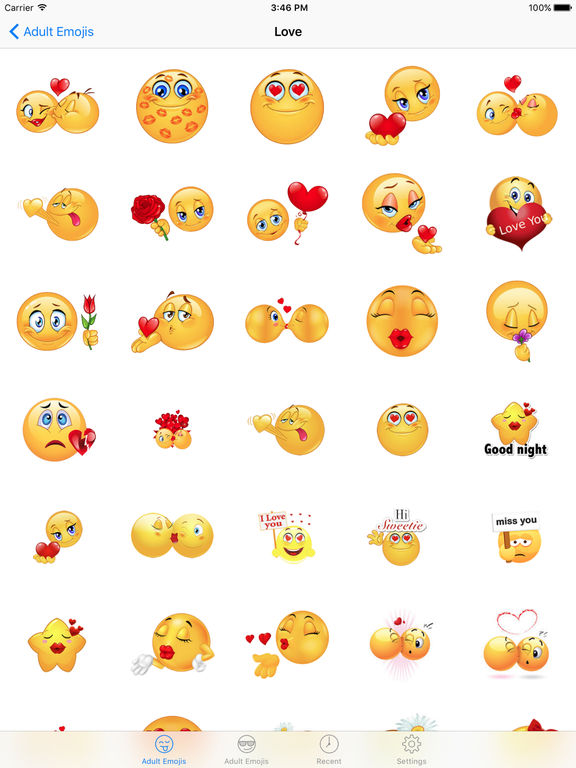 Dirty adult emoticons