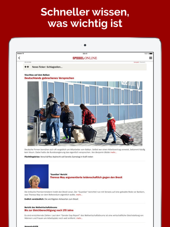 Spiegel online app ipad problem