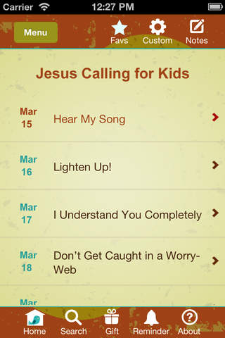 Jesus Calling for Kid... screenshot1