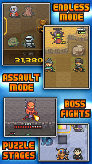 Pixel Defenders Puzzle screenshot1