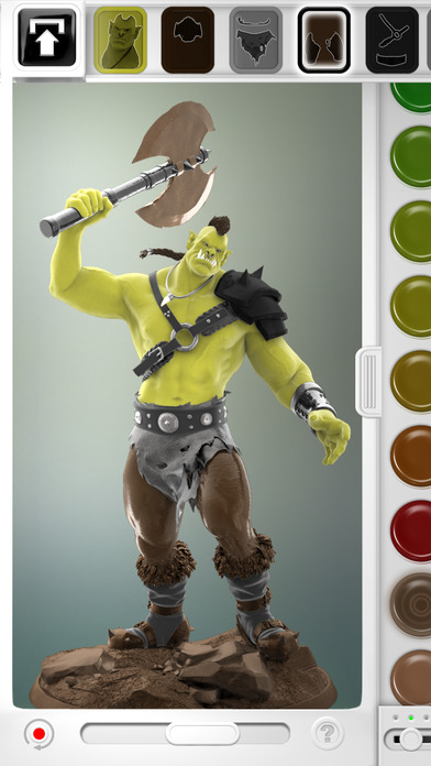 Figuromo Artist : Orc Rage - Fantasy Battle Figure - Color Combine & Design your 3D Sculptureのおすすめ画像2