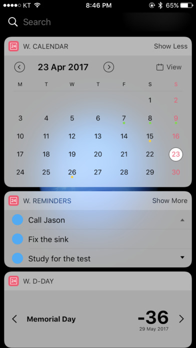 1円 無料 ウィジェットにカレンダーやリマインダー 指定した日からのカウントも表示できる Widget Calendar ほか 面白いアプリ Iphone最新情報ならmeeti ミートアイ