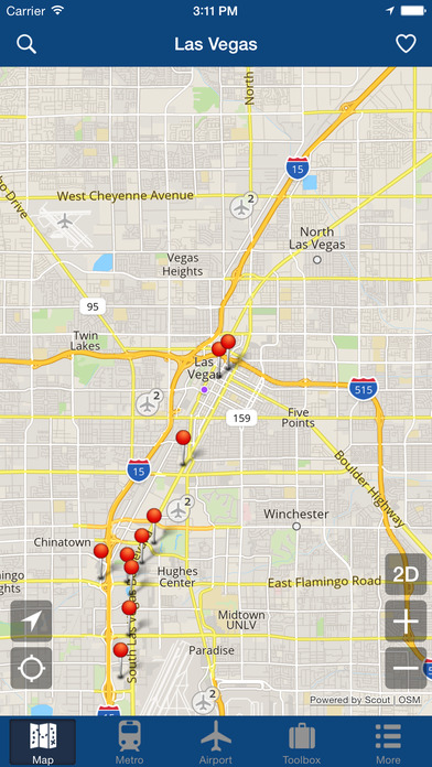 ラスベガスオフライン地図 - シティメトロ... screenshot1