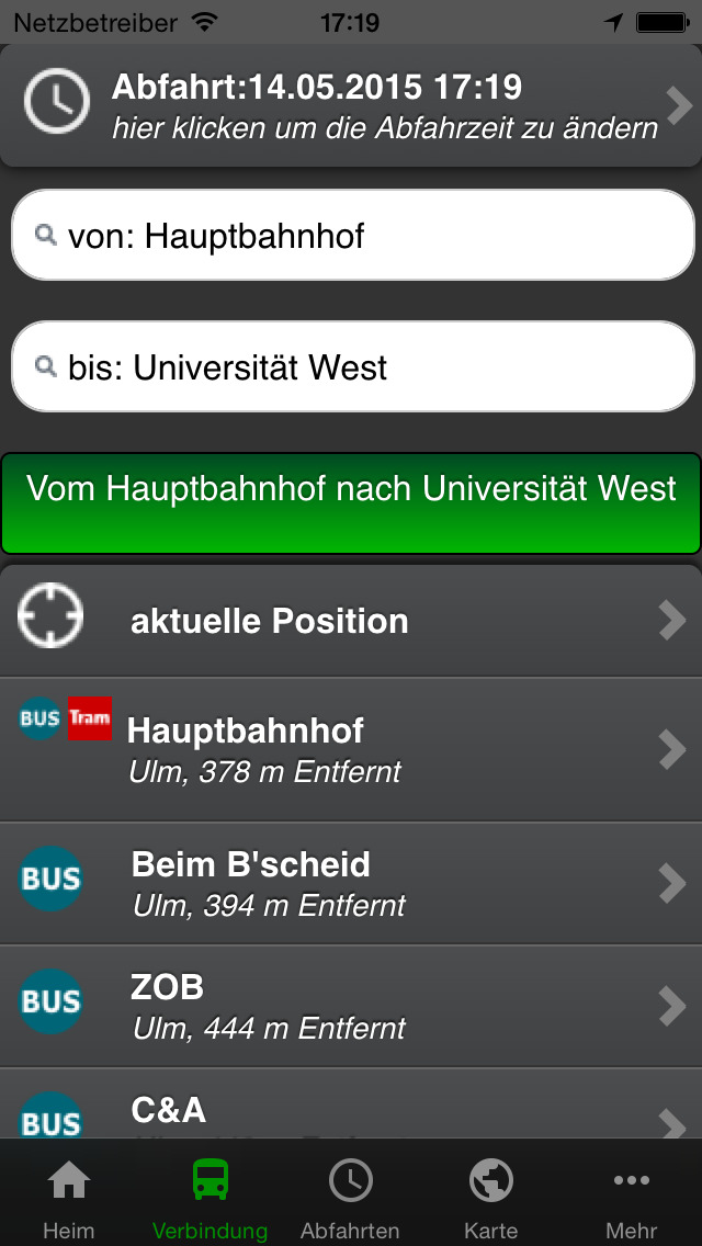 A+ Premium Fahrplan Ulm screenshot1