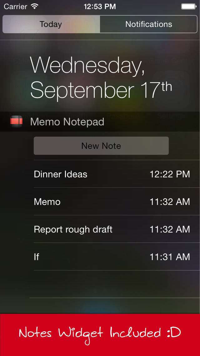 Memo Notepad screenshot1