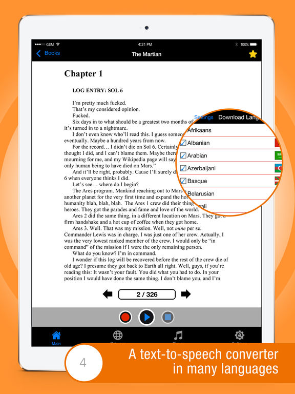 PDF to Audio Offline - Reader : Professional Read of Your Text Documents - Fast & Stableのおすすめ画像4