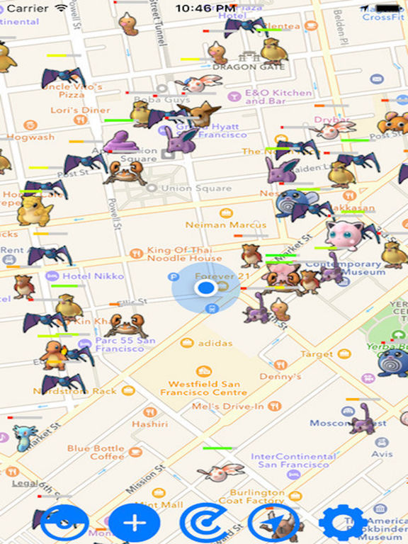PokeWhere - Live Map for Pokemon GOのおすすめ画像1