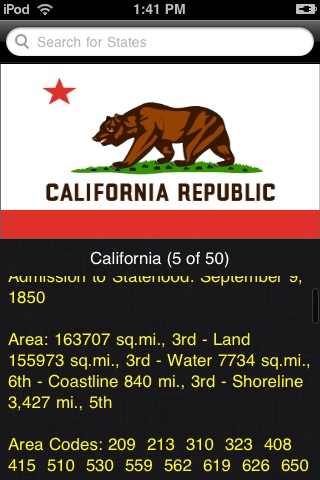 US States free app screenshot 1