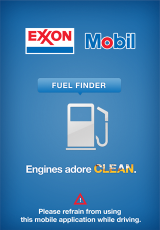 Exxon Mobil Fuel Finder free app screenshot 1
