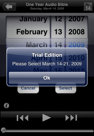 One Year Audio Bible Lite Edition free app screenshot 3