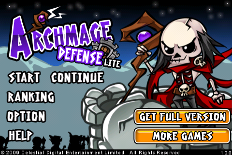 Archmage Defense Lite free app screenshot 1