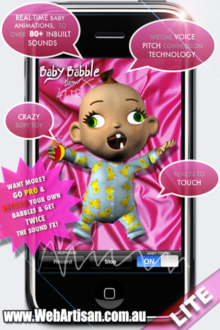 Baby Babble LITE free app screenshot 1