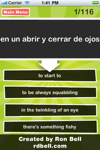 Spanish Idioms Study Buddy! free app screenshot 2
