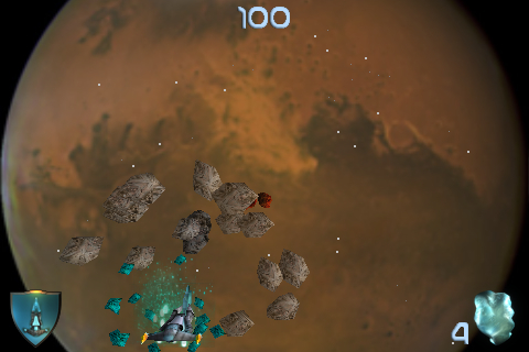 3D Asteroid Wars Lite free app screenshot 2