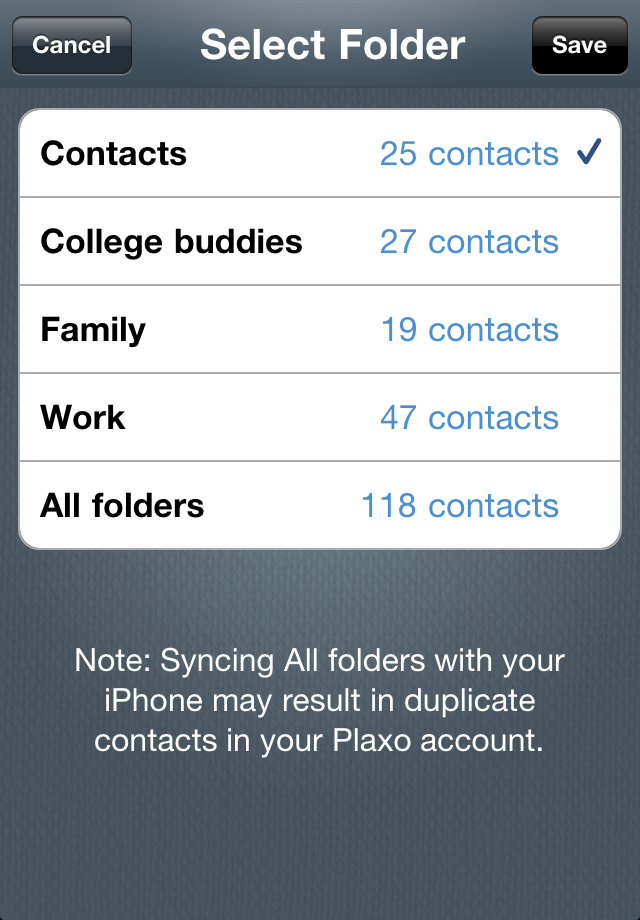 Plaxo free app screenshot 4