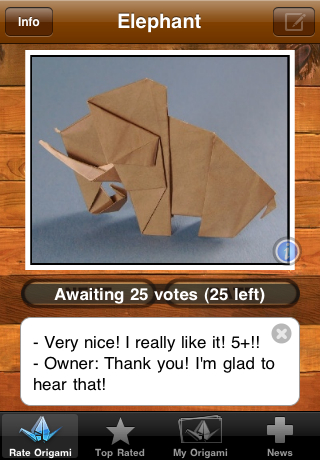 iRate Origami free app screenshot 4