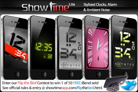 Show Time Lite - Alarm Clock & Ambient Noise free app screenshot 1