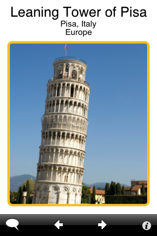 ABA Flash Cards - Famous Places free app screenshot 4
