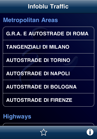 Infoblu Traffic free app screenshot 1