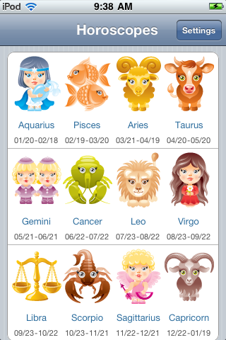 Horoscopes free app screenshot 3