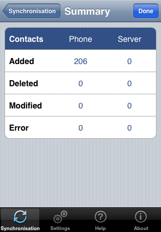 Contacts Sync free app screenshot 3