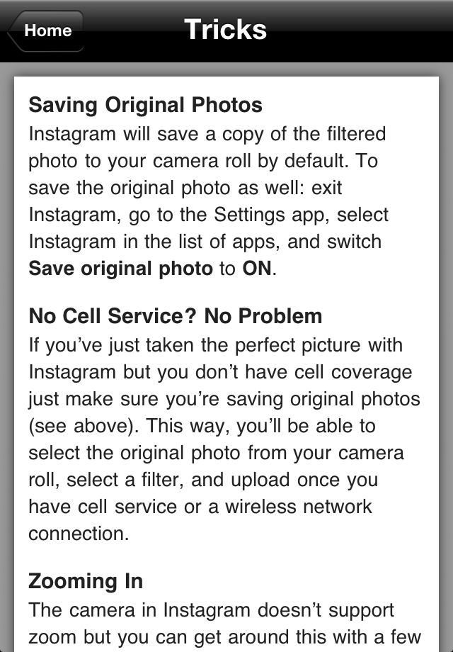 Instagram Tips free app screenshot 2
