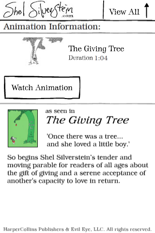Shel Silverstein's Animations free app screenshot 2