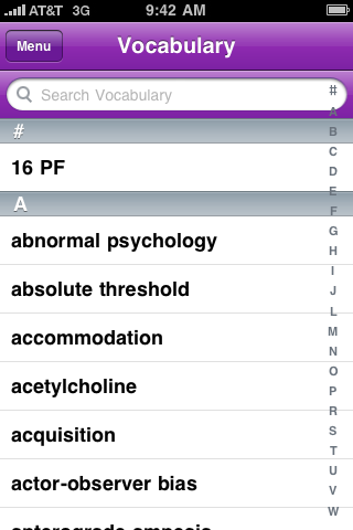 StudySets - Psychology Lite free app screenshot 4