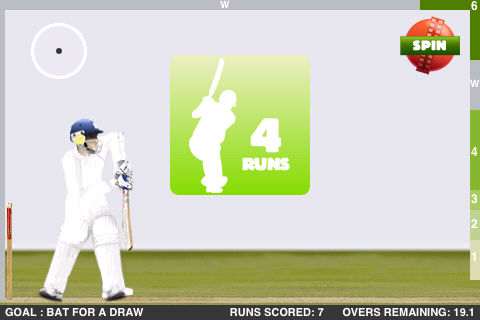 Touch Cricket Lite free app screenshot 1