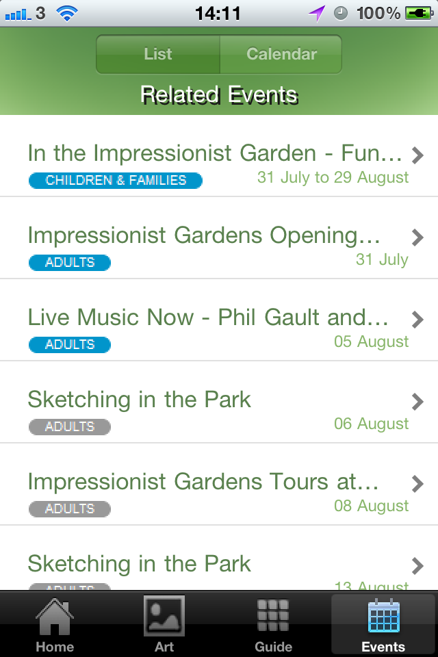 Impressionist Gardens free app screenshot 3