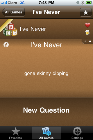 Hangover Lite - Drinking Games free app screenshot 3