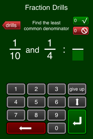 Fraction Drills Free free app screenshot 4