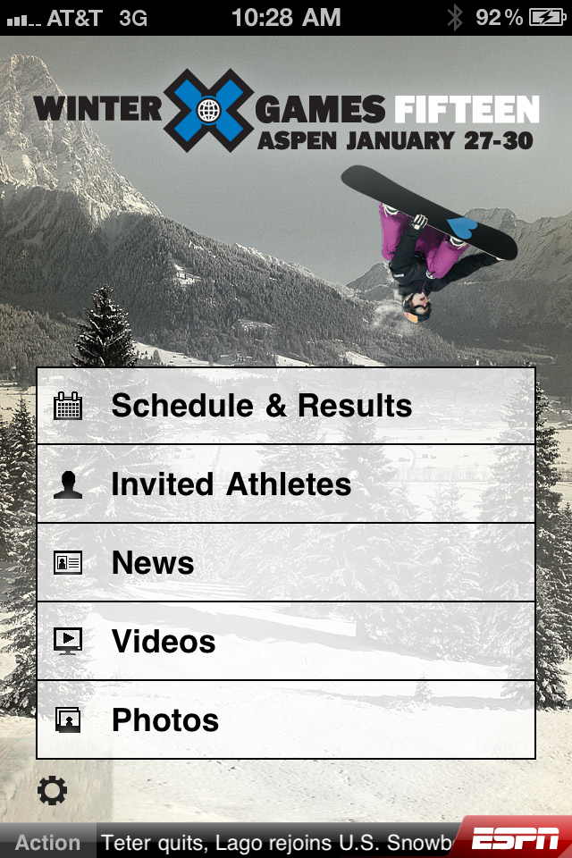 ESPN Winter X Games 15 free app screenshot 1