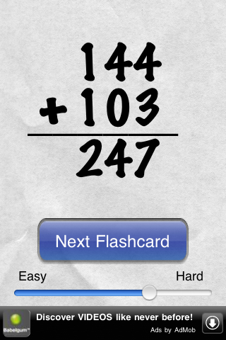 Awesome Flashcard Addition FREE free app screenshot 3