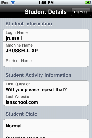 LanSchool Teacher's Assistant for iPhone & iPod touch free app screenshot 1