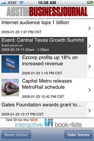 Austin Business Journal App free app screenshot 1