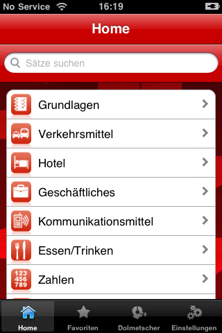 iLingua Spanish German Phrasebook free app screenshot 3