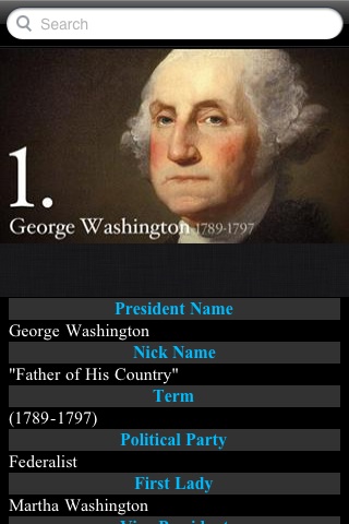 US Presidents V1 free app screenshot 3