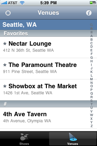 Local Concerts free app screenshot 2