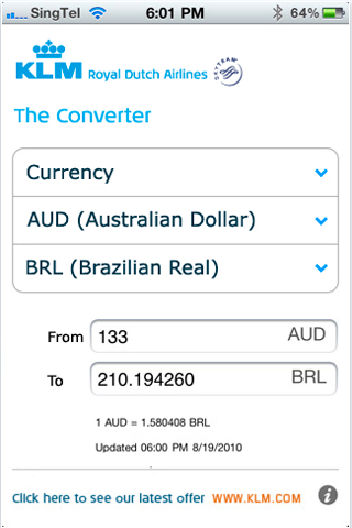 The Converter by KLM free app screenshot 1