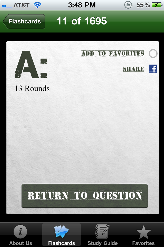 Army Study Guide Flashcards free app screenshot 3
