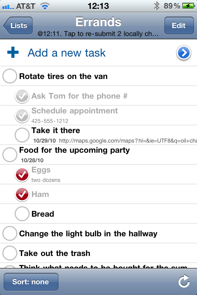 GeeTasksLite - The Google Tasks App. free app screenshot 1