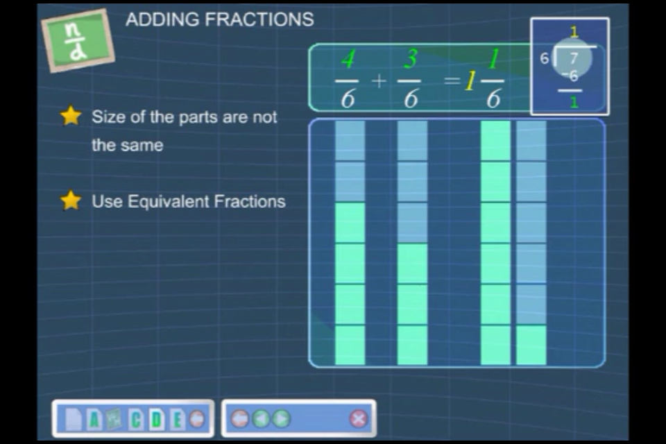 Fraction Basics free app screenshot 3